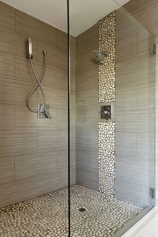 Tile-Enclosed Shower
